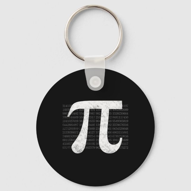 Pi 3.14 Pi Happy Pi Day Math  Key Ring (Front)