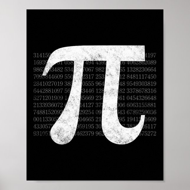 Pi 3.14 Pi Happy Pi Day Math  Poster (Front)
