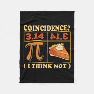 Pi 3.14 Pi Happy Pi Day Math Teacher Student Fleece Blanket