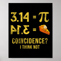 Pi 3 14 = Pie Coincidence I Think Not Math Pun