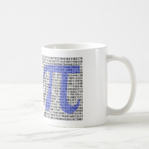 Pi 3.14 to Hundred of Digits Coffee Mug