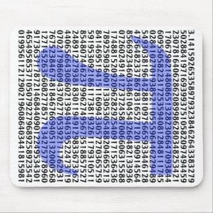 Pi 3.14 to Hundred of Digits Mouse Mat