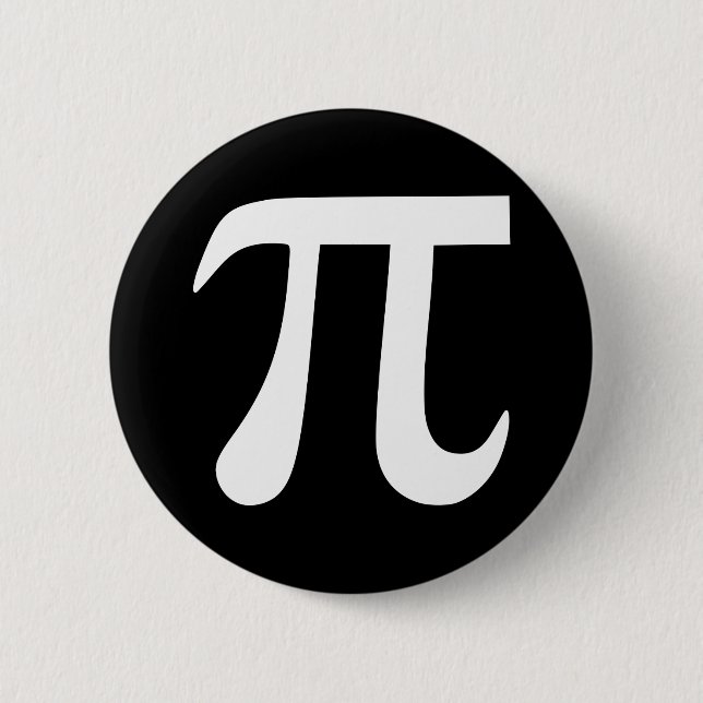 Pi 6 Cm Round Badge (Front)