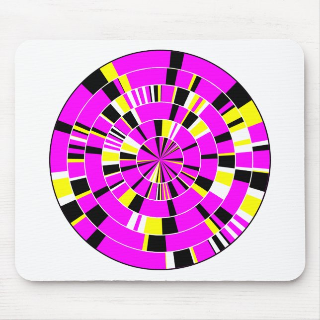 Pi Abstract 03 - On White Mouse Mat (Front)