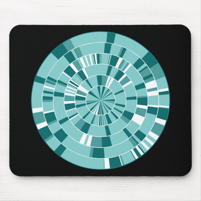 Pi Abstract 05 - On Black Mouse Mat (Front)