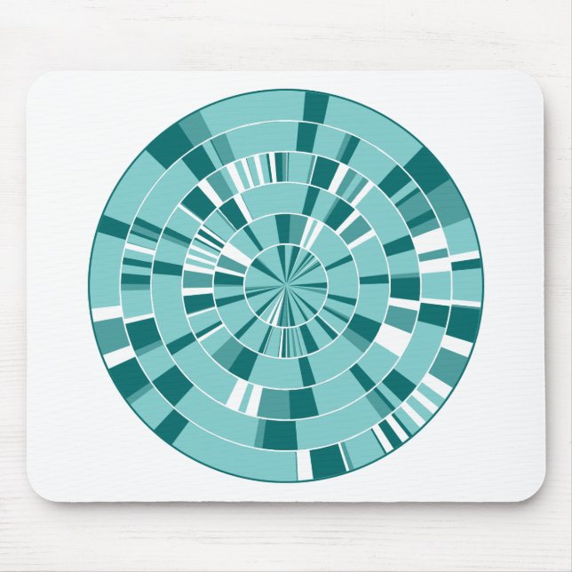 Pi Abstract 05 - On White Mouse Mat (Front)