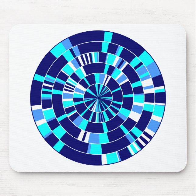Pi Abstract 07 - On White Mouse Mat (Front)