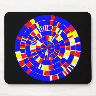 Pi Abstract 08 - On Black Mouse Mat