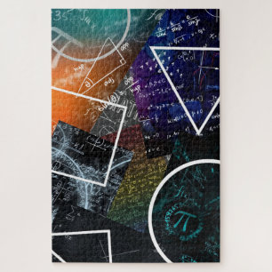 Pi Abstract: Mathematical Art Puzzle