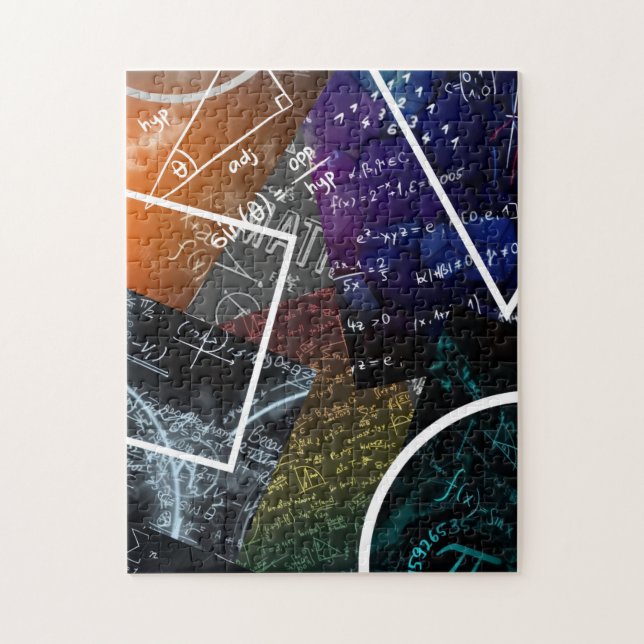 Pi Abstract: Mathematical Art Puzzle (Vertical)