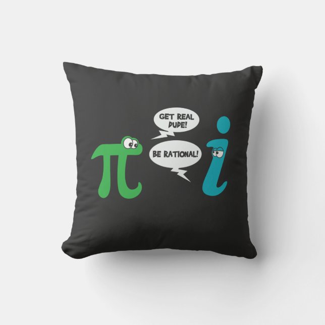 Pi and Imaginary Number Cushion (Front)