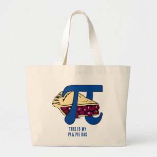 Pi And Pie Day Large Tote Bag