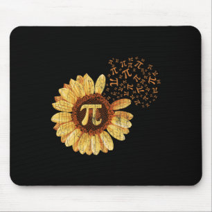 Pi Apparel Pi Day Sunflower Attire Math Funny Gift Mouse Mat