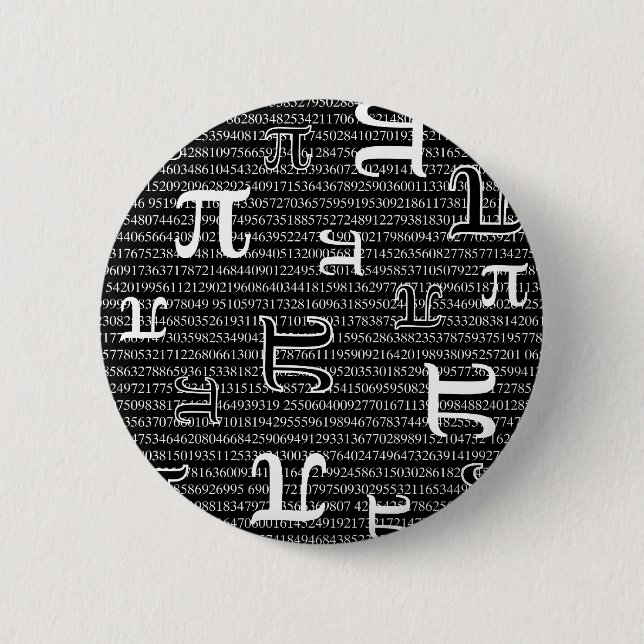 Pi are Square 6 Cm Round Badge (Front)