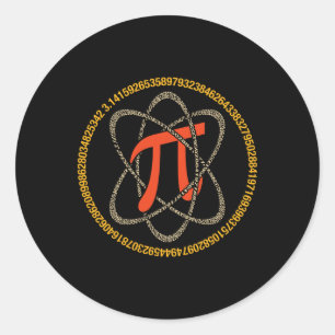 Pi Atom - Pi Day And Math Lover Gift Classic Round Sticker