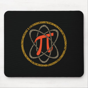 Pi Atom - Pi Day And Math Lover Gift  Mouse Mat