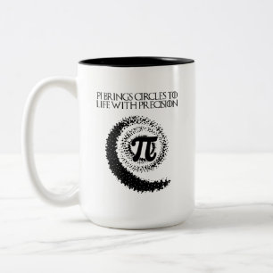Pi Brings Circles To Life With Precision Two-Tone Coffee Mug