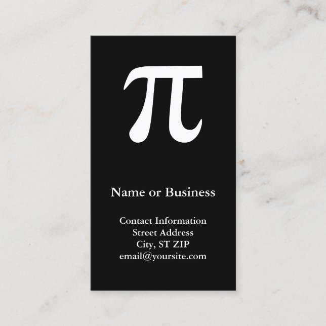 Pi Business Card (Front)
