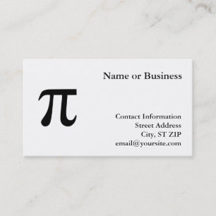 Pi Business Cards