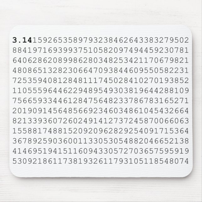 Pi Celebrate 3.14 Pi Day Mouse Mat (Front)