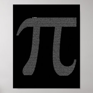 Pi Character With 10 Poster