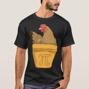 Pi Chicken Pot Math Pi Day T-Shirt