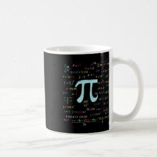 Pi Circle Number Formulas Nerdy Mathematicians Pi  Coffee Mug