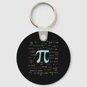 Pi Circle Number Formulas Nerdy Mathematicians Pi  Key Ring