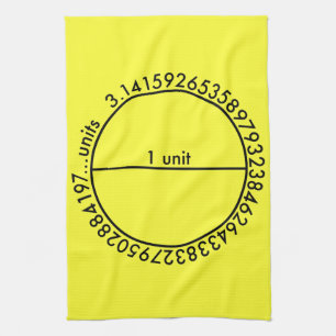 Pi Circle Tea Towel