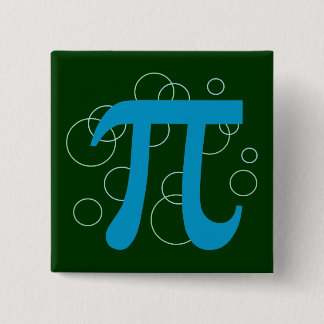 Pi Circles 15 Cm Square Badge