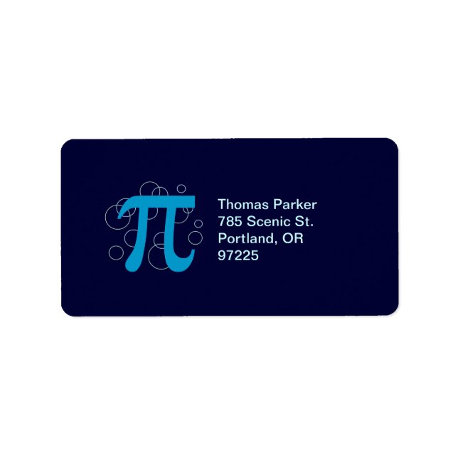 Pi Circles Label (Front)