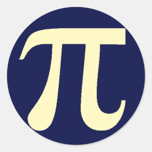 Pi Classic Round Sticker