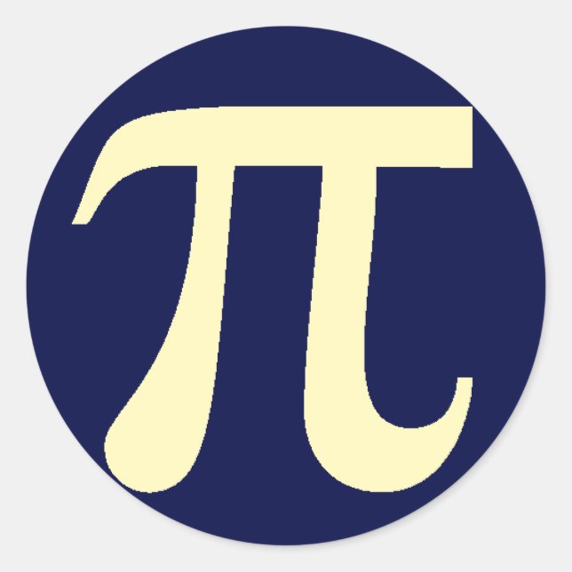 Pi Classic Round Sticker (Front)