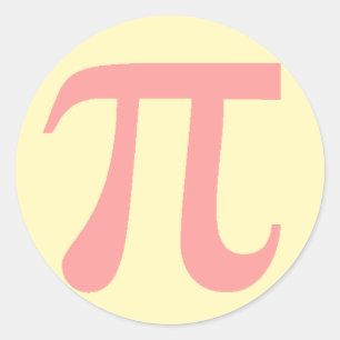 Pi Classic Round Sticker