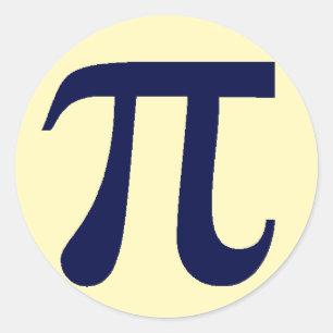 Pi Classic Round Sticker