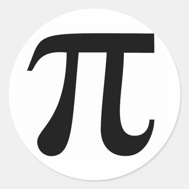 Pi Classic Round Sticker (Front)