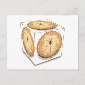 Pi Cubed (PIE CUBED) PI PIE CRUST Postcard
