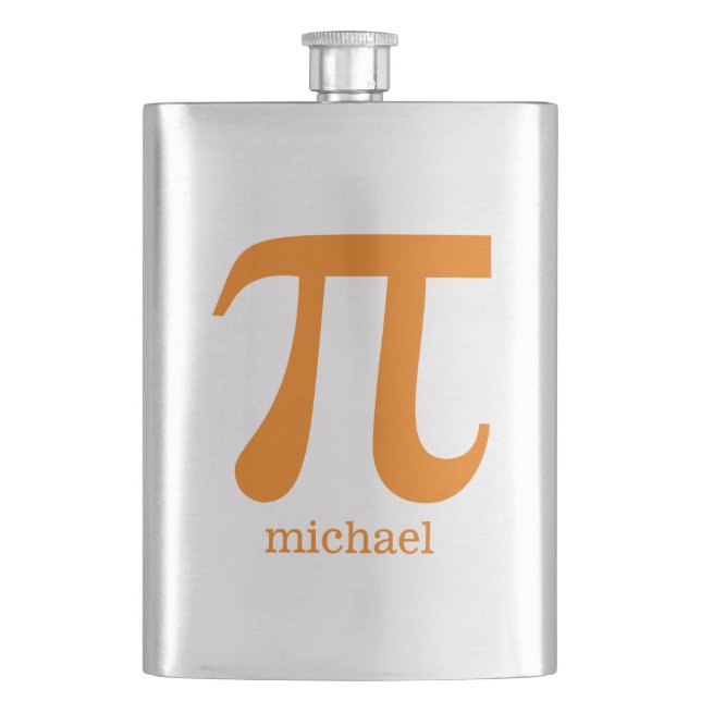 Pi custom monogram flask (Front)