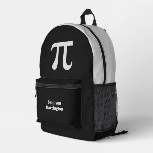 Pi custom name printed backpack