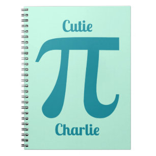 Pi / Cutie Pi custom text & colour Notebook