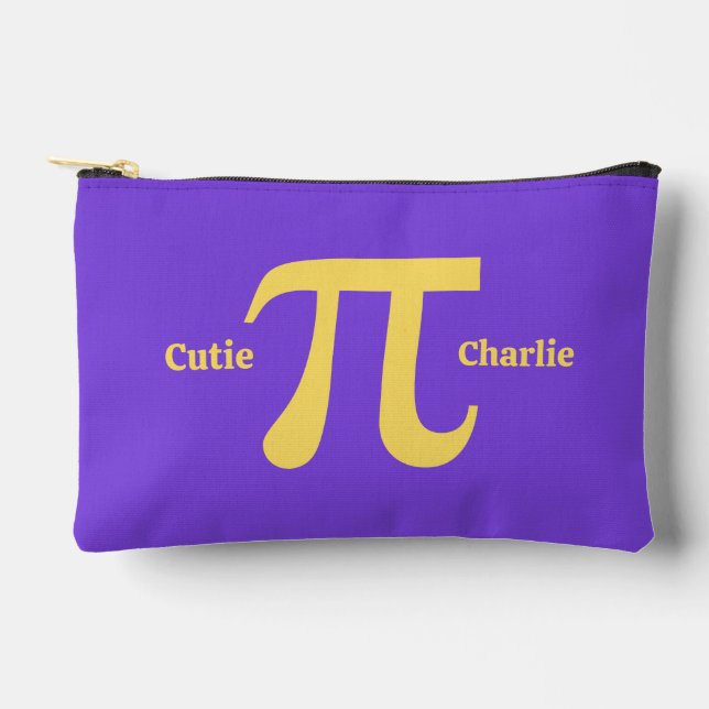Pi / Cutie Pie custom name Accessory Pouch (Front)