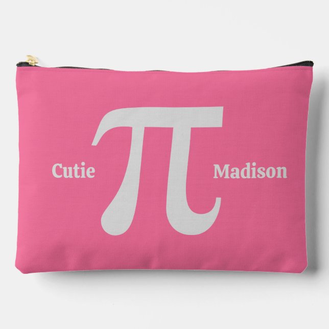 Pi / Cutie Pie custom name Accessory Pouch (Front)