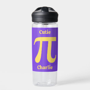 Pi / Cutie Pie custom name Water Bottle