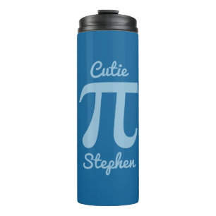 Pi / Cutie Pie custom text & colour tumbler
