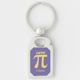 Pi / Cutie Pie custom text key chain