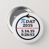 Pi Day 2015—celebration button (Front & Back)
