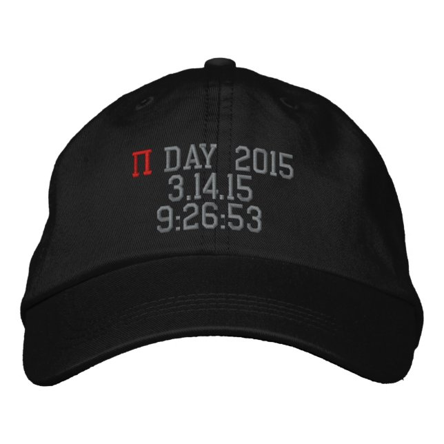 Pi Day 2015 Embroidered Hat (Front)