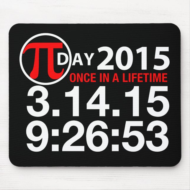 Pi Day 2015 Mouse Mat (Front)