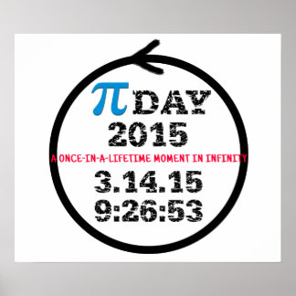 Pi Day 2015 poster: Celebrate infinity! Poster