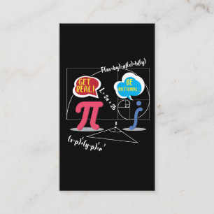 Pi Day 2020 Mathematics Nerd Math Teacher Formula Business Card